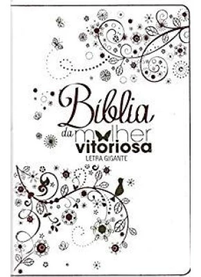 Bíblia Da Mulher Vitoriosa Letra Gigante Capa Branca     