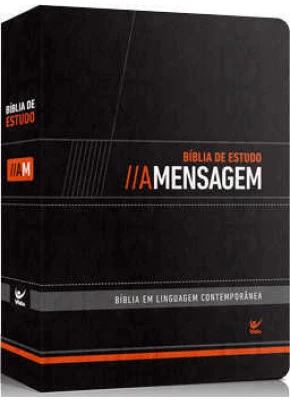 Bíblia De Estudo A Mensagem Luxo Preto     