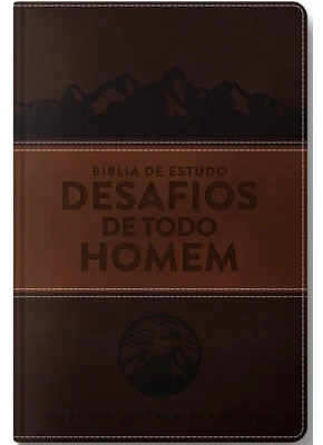 Bíblia De Estudo Desafios De Todo Homem Marrom     