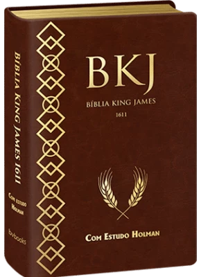 Bíblia De Estudo King James Fiel De 1611 Holman Marrom    