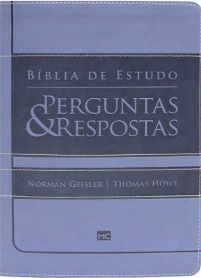 Bíblia De Estudo Perguntas E Respostas Azul     