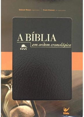 Bíblia Em Ordem Cronológica Nv Couro Sintético Preto    