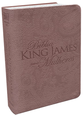 Bíblia King James Para Mulheres Rose Gold     