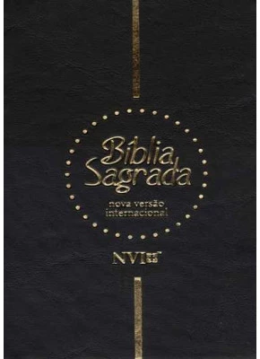Bíblia Sagrada NVI Preta Com Zíper   