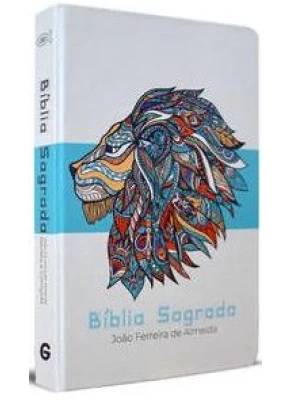 Bíblia Sagrada Rc Azul/Leão Md Geográfica Cd    