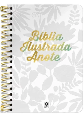 Bíblia ilustrada anote - Tela branca - NVT