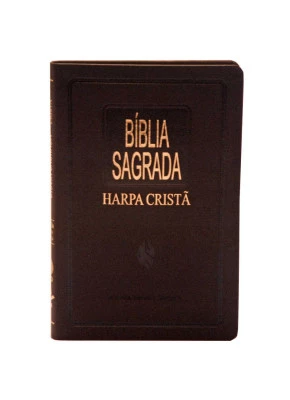 Bíblia Média Slim Com Harpa Marrom – Cpad