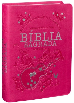 Bíblia Sagrada NTLH Letra Grande Pink Pequena  
