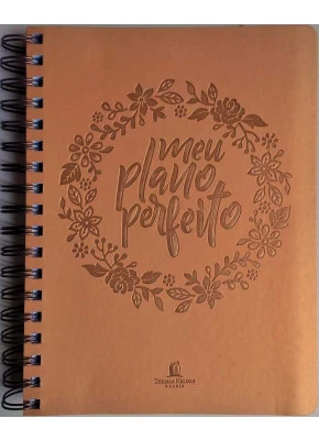 Agenda Meu Plano Perfeito - Capa Dourada