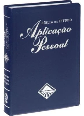 Bíblia De Estudo Aplicação Pessoal - Grande - Revista E Corrigida - (Azul)
