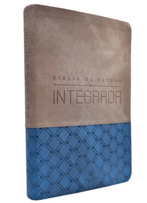 Bíblia de Estudo Integrada NVI Azul e Cinza