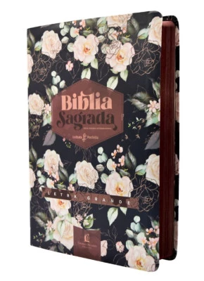 Bíblia NVI Com Espaço Para Anotações Letra Grande Flores