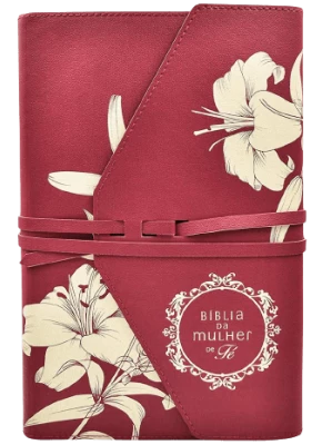 Bíblia da Mulher de Fé | NVI | Couro Soft | Lírios do Campo