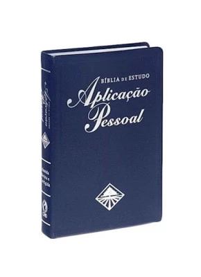 Bíblia De Estudo Aplicação Pessoal | Rc | Luxo Azul/Média