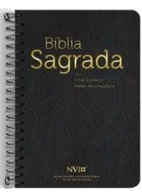 Bíblia Anote Espiral Preta NVI     