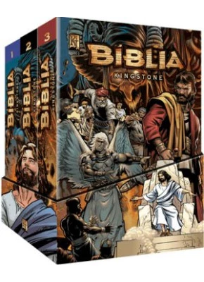 Bíblia Kingstone Com 3 Volumes     