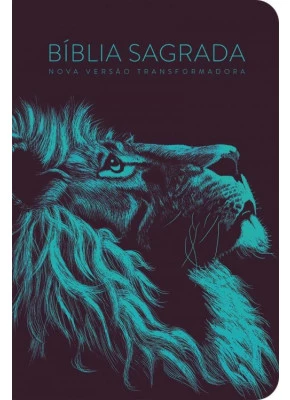 Bíblia NVT 960 Lion Head Turquesa