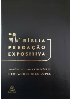 Bíblia Pregação Expositiva Preta     