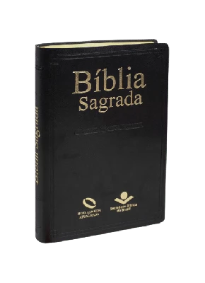 Bíblia Sagrada - Naa - Preta Fina Luxo - Frank - Editora Sbb