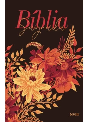Bíblia Sagrada NVI Buquê de Flores | Luxo Slim