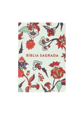 Bíblia Sagrada NVT LG | Indian Flowers Branca