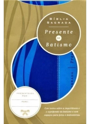 Bíblia Sagrada Presente De Batismo     