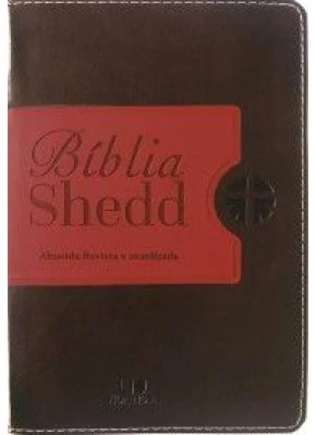 Bíblia Shedd Luxo Marrom/Vermelho