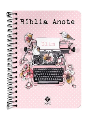 Bíblia Anote NVT Slim | Typo Rosa