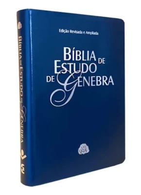 Bíblia De Estudo De Genebra | Azul