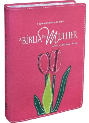 A Bíblia Da Mulher RA Grande Goiaba Orquídea Borda Florida   