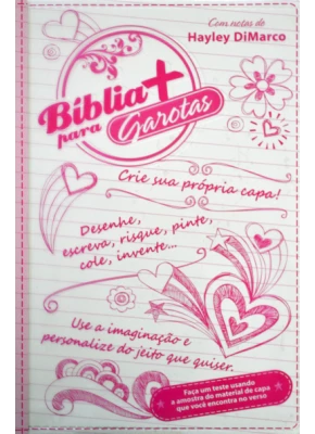 Bíblia Para Garotas Capa Branca Personalizável    
