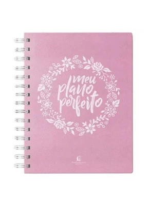 Meu Plano Perfeito Capa Tecido Rosa | Planner