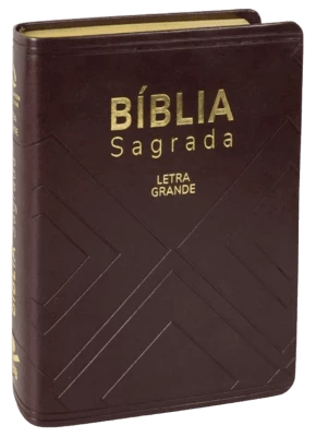 Bíblia Sagrada NAA Marrom Média Letra Gigante com Índice