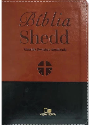 Bíblia Shedd Luxo Marrom/Preta