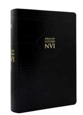 Biblia de Estudo NVI luxo preto