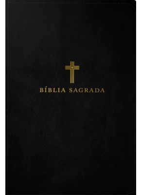 Bíblia Sagrada ACF, Couro Soft, Preta, Letra Grande, Leitura Perfeita