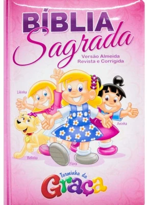 Bíblia Sagrada Turminha da Graça Rosa