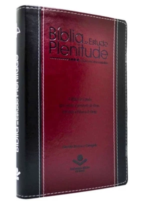 Bíblia de Estudo Plenitude RC Vermelha e Preta 