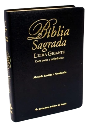 Bíblia Sagrada RA Letra Gigante Médio Preto SBB