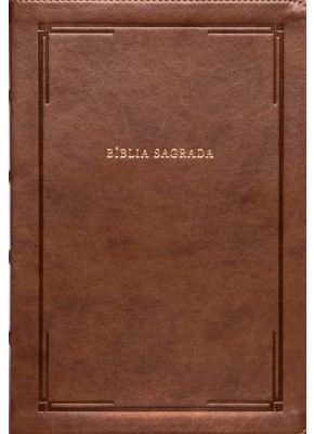 Bíblia Sagrada Slim NVI Letra Grande Marrom Luxo