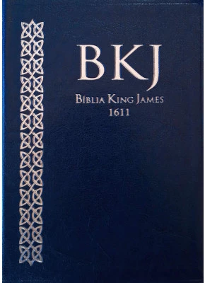 Bíblia King James Fiel De 1611 Fina Azul    
