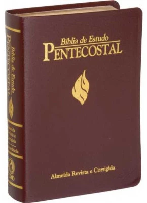 Bíblia De Estudo Pentecostal Grande Rc Vinho     