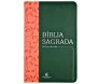 Bíblia Couro Soft Verde e Rosa