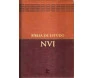 Biblia de Estudo NVI luxo marrom e caramelo