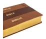 Biblia Trilingue NAA Portugues/Ingles/Espanhol Luxo Marrom