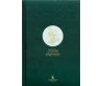 Bíblia Sagrada Slim NVI Letra Grande Tecido Verde Capa Dura Flor Minimalista